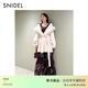 SNIDEL2025秋冬新品甜美毛領(lǐng)連帽腰帶中長(cháng)款毛呢外套SWNC254157 象牙白 均碼 （F）