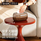 金牌廚柜（GOLDENHOME）客廳中古風(fēng)紙巾盒桌面輕奢2026新款彈簧家用中式茶臺高級感抽紙盒 【胡桃木色-電鍍銀】紙巾盒【圓滑邊緣防磕碰】