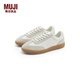 MUJI 男女通用 柔軟鞋墊 休閑運動(dòng)鞋 無(wú)性別男鞋女鞋德訓鞋26年春季 米白色 23.5 cm/37碼