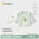童泰新生兒半背衣嬰兒衣服四季0-3個(gè)月初生寶寶純棉上衣和尚服2件裝 綠色小樹(shù)(精梳純棉) 52 碼(建議0-2個(gè)月身高50-55cm)