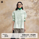 播【薄荷曼波】 新中式褶皺襯衫女商場(chǎng)同款時(shí)髦文藝上衣BDR2CD1549 L50阮玉色 L
