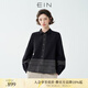 EIN【法式復古繡花】EIN言燈籠袖純棉文藝休閑襯衫女裝2026春新款 石墨黑 M