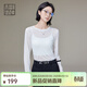 美洋（MEIYANG）透透T蘭精天絲輕薄透視感打底疊穿圓領(lǐng)長(cháng)袖上衣時(shí)尚新款長(cháng)袖t恤女 白色（長(cháng)袖版） L