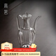 高茗（gaoming） 仿宋茶壺小早執壺耐熱茶具泡綠茶器透明小號醒酒壺玻璃壺 仿宋壺 550ml
