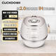 福庫（CUCKOO）小白貝電飯煲 韓國原裝進(jìn)口真高壓IH多功能2-3人預約定時(shí)智能語(yǔ)音家用電飯鍋DHP0610FW 米白色3L