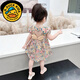 G.duck女童連衣裙夏裝2025新款嬰幼兒童a類(lèi)純棉公主裙小寶寶裙子1到3歲 花色 【品牌】純棉碎花連衣裙 90