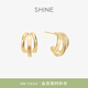 萱子（SHINE）[會(huì )員秒殺]法式字母耳環(huán)耳釘女小眾復古港風(fēng)耳環(huán)高級感生日禮物