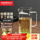 金灶（KAMJOVE）玻璃公道杯耐高溫茶水分離杯辦公室帶蓋帶把泡茶杯冷泡茶壺個(gè)人杯 GO-35 300ml