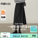 尚都比拉不規則高腰A字半身裙女春季女裝設計感百褶裙顯瘦氣質(zhì)百搭長(cháng)裙子