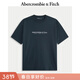 Abercrombie & Fitch美式復古舒適經(jīng)典百搭棉質(zhì)LOGO圓領(lǐng)短袖T恤25秋季男裝175-5430 藏青色 M (180/100A)