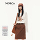 MO&Co.長(cháng)袖T恤2025秋新品貓和老鼠聯(lián)名系列棉質(zhì)斑駁印花MBE3TEET03 米白色 S /160