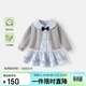 班喜迪女童連衣裙春裝新款兒童公主裙春季寶寶開(kāi)衫裙子套裝周歲禮服春秋