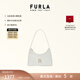 芙拉（FURLA）【禮物】DIAMANTE牛皮迷你女士單肩包腋下包鉆石包高級感 棉花糖白