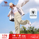 駱駝（CAMEL）直筒梭織工裝長(cháng)褲女防潑水百搭傘兵褲 C24CA6L6619 淡卡其 S