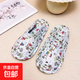 家居室內布底包頭拖純棉布藝四季透氣靜音情侶爬爬墊專(zhuān)用拖鞋鞋套 小兔子 38 -42