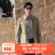 雅戈爾（YOUNGOR）風(fēng)衣男翻領(lǐng)單風(fēng)衣錦綸耐穿舒適透氣男士上衣外套 卡其 XL 180/100A