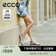 愛(ài)步（ECCO）板鞋女 26年新款春季時(shí)尚百搭牛皮輕盈德訓休閑鞋 柔酷11號235803 水泥灰/銀色/黑色23580361575 37 （尺碼偏大，建議拍小一碼）