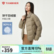 坦博爾輕薄羽絨服女短款翻領(lǐng)寬松舒適襯衫式女士外套330226D 青木棕170