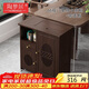 陶夢(mèng)居中式移動(dòng)茶桌家用小茶臺客廳非實(shí)木茶車(chē)陽(yáng)臺茶幾燒水壺一體茶水柜