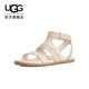 UGG夏季新款女士魔術(shù)貼露趾休閑羅馬涼鞋1178877  JSM|茉莉白38