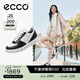 愛(ài)步（ECCO）板鞋女 時(shí)尚潮流百搭經(jīng)典軟面舒適休閑運動(dòng)鞋女鞋 街頭209713 黑色白色20971350669 37 (235mm)
