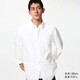 優(yōu)衣庫男裝女裝牛津紡襯衫長(cháng)袖襯衣休閑素色通勤26春夏新款482445 01 乳白色 L