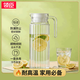 領(lǐng)臣（LINGCHEN）涼水壺涼水杯家用大容量耐高溫食品級玻璃冷水壺飲品果汁扎壺1.1L