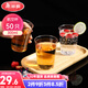 美麗雅一次性杯子航空杯300ml*50只食品級 大號加厚加硬飲料杯透明