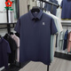 夢(mèng)特嬌（MONTAGUT）男士短袖t恤冰絲polo衫2026夏季新款寬松體恤上衣 藏青色 S 165/80A