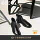 愛(ài)步（ECCO）男靴切爾西靴 黑色牛皮靴男士短靴 都市倫敦525694 HL 黑色52569401001 42