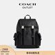 蔻馳（COACH）奧萊男士男包經(jīng)典標志CLARK雙肩包老花 QB/炭黑色/黑色