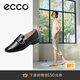 愛(ài)步（ECCO）樂(lè )福鞋女 通勤輕奢百搭單鞋簡(jiǎn)約氣質(zhì)粗跟女鞋 安妮方頭208563 黑色20856301001 38