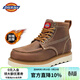 Dickies男士馬丁靴時(shí)尚百搭男靴子英倫風(fēng)男靴工裝靴 棕色加絨 41 