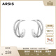 Arsis自由搭配系列循光耳環(huán)女耳飾大號耳釘法式輕奢高級生日禮物送女友 循光耳環(huán)（大號銀色）