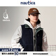 nautica white sail白帆×Reebok聯(lián)名 男女同款校園風(fēng)雙面穿羽絨馬甲RBJW4403 藏青色41C M