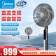 美的（Midea）落地扇低音柔和風(fēng)臺式立式兩用 可拆洗多種模式可選 定時(shí)遙控 直流電機模擬自然風(fēng) 線(xiàn)下同型號 FSD40SHV鈦鋼灰色語(yǔ)音+遙控25年新款