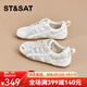 星期六德訓鞋女網(wǎng)面透氣運動(dòng)休閑2026新款夏季透氣舒適輕便夏天少女 米色 39 (245mm) 標準碼