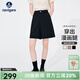 Navigare意大利小帆船女士五分褲夏季顯腿長(cháng)時(shí)尚休閑褲通勤百搭A字短褲女 暗夜黑 M