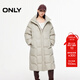 ONLY2025冬季新款90白鴨絨寬松立領(lǐng)中長(cháng)款羽絨服女|125412018 C11瓦器沙色 XS