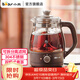 小熊（Bear）蒸汽噴淋式全自動(dòng)煮茶器小型養生壺辦公室家庭小型燒水壺泡茶壺加厚玻璃煮茶器送禮禮物ZCQ-A10X1 【旋鈕控制】ZCQ-A10X1 1L