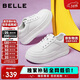 百麗簡(jiǎn)約厚底小白鞋休閑增高板鞋B2597BM5 白色 36