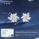 小米星法國XIAOMSTAR女神節送禮物999雪花耳環(huán)的女性利基可訪(fǎng)問(wèn)的豪華耳 旋轉雪花耳釘