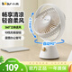 小熊（Bear）電風(fēng)扇 小風(fēng)扇 辦公室桌面風(fēng)扇小型迷你便攜usb插電風(fēng)扇宿舍戶(hù)外露營(yíng)臺式搖頭電扇伴侶DFS-H08K2
