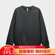 蕉內非常服503Relax男女同款圓領(lǐng)四季衛衣保暖上衣情侶百搭長(cháng)袖T恤 【加絨款】中煙灰 L