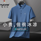 啄木鳥(niǎo)專(zhuān)版冰絲短袖t恤男士夏季薄款父親節禮物爸爸涼感polo衫商務(wù)休閑T 霧霾藍【冰絲無(wú)痕】 XL (建議125-140斤)