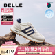 百麗（Belle）透氣休閑運動(dòng)鞋男鞋新款商場(chǎng)同款跑步阿甘鞋8LN01BM4預售 白色/藍色 42 (260mm)