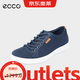 愛(ài)步（ECCO）休閑鞋板鞋男鞋夏季男士平底低幫鞋子男柔酷7號430004 42