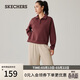斯凱奇（Skechers）衛衣女士2026春季套頭翻領(lǐng)POLO衫長(cháng)袖上衣P425W072