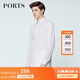 PORTS寶姿男裝春夏梭織長(cháng)袖休閑襯衫時(shí)尚修身MN8B032GWC026 PINK M