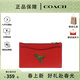 COACH【春尚新】蔻馳（COACH）男士恐龍圖案印花卡包零錢(qián)包 紅色CF066PJ6